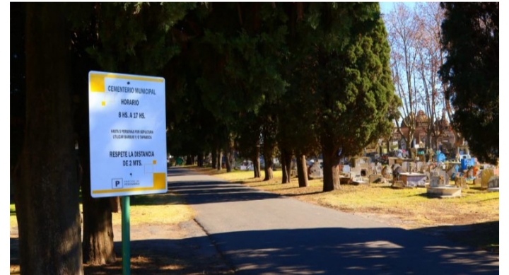 Cementerio: se habilitó un teléfono temporario para consultas