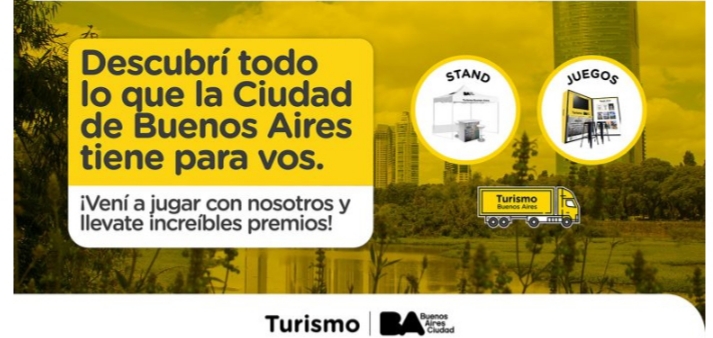 BA más cerca: el camión de promoción turística de la Ciudad de Buenos Aires llega a Pergamino