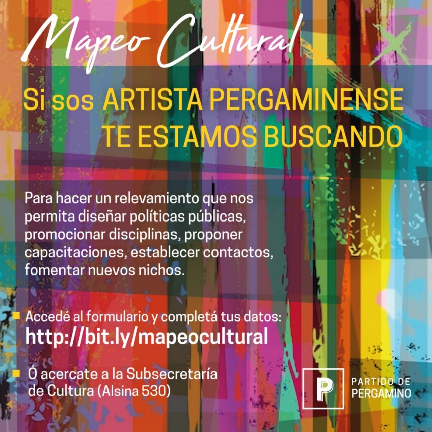 Mapeo Cultural: Comienza el relevamiento de los artistas de Pergamino