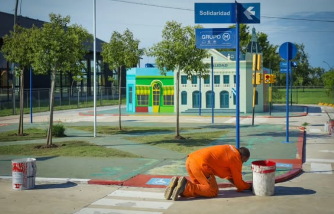 Trabajos en el Parque de Educación Vial