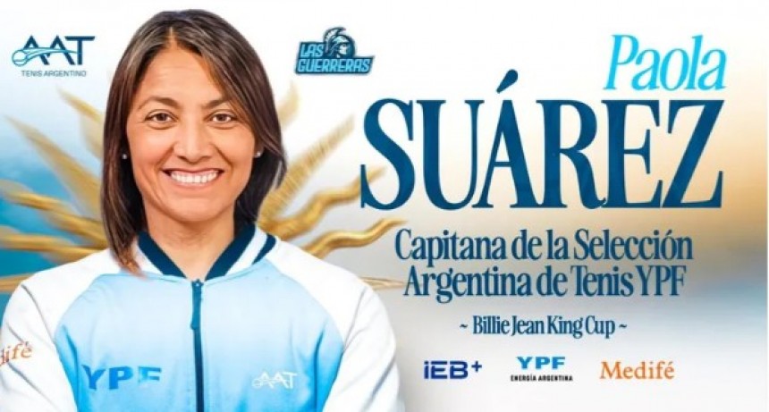 Paola Suárez es la nueva capitana del equipo argentino en la Billie Jean King Cup