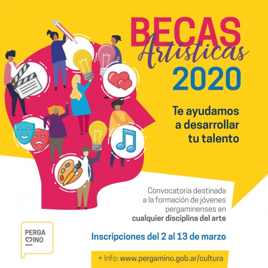 Últimos días para postularse a las Becas Artísticas 2020