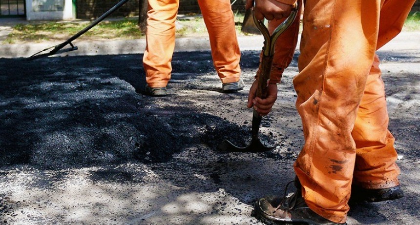 Bacheo en el barrio Villa Progreso