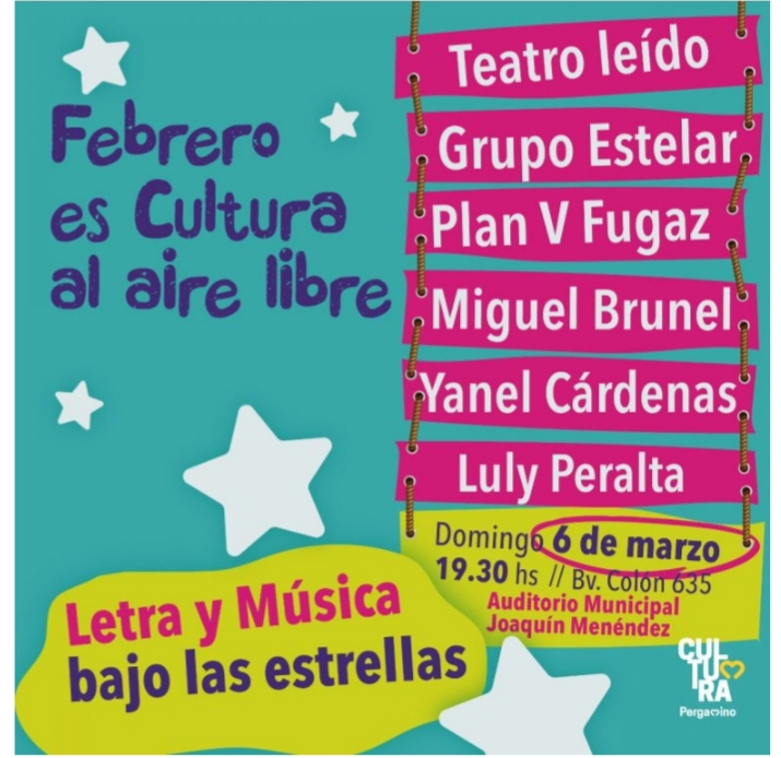 Letra y música bajo las estrellas en la Biblioteca Menéndez