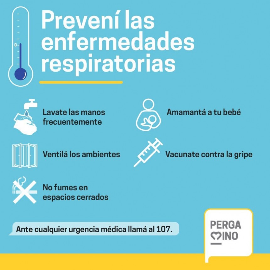 Cinco CAPS extendieron sus horarios para trabajar sobre la prevención de enfermedades respiratorias