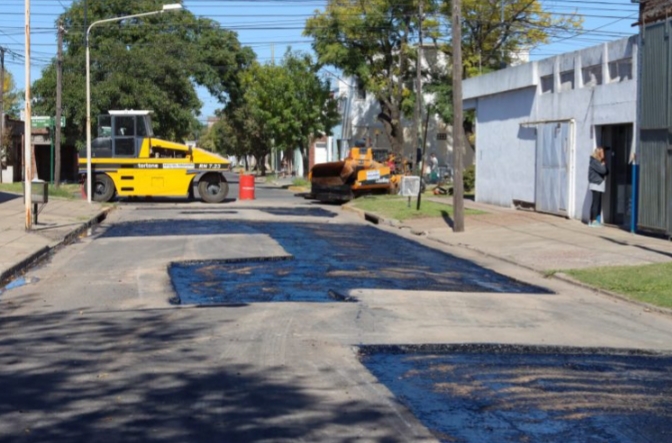Plan de bacheo en la ciudad
