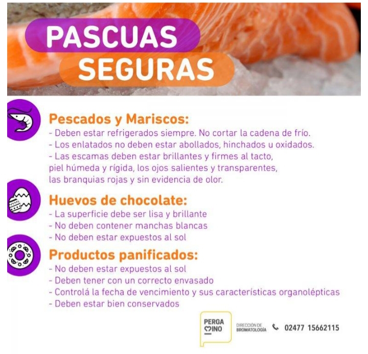 Pascuas seguras y saludables: Bromatología hace auditorías en comercios y prevención de ETAS