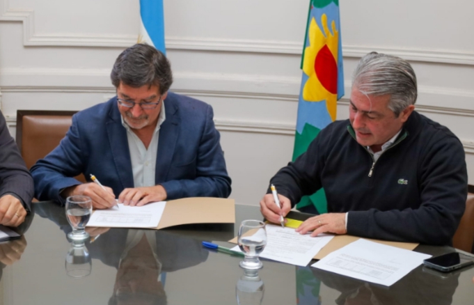 Firmaron un acta por la construcción de la Escuela de Estética