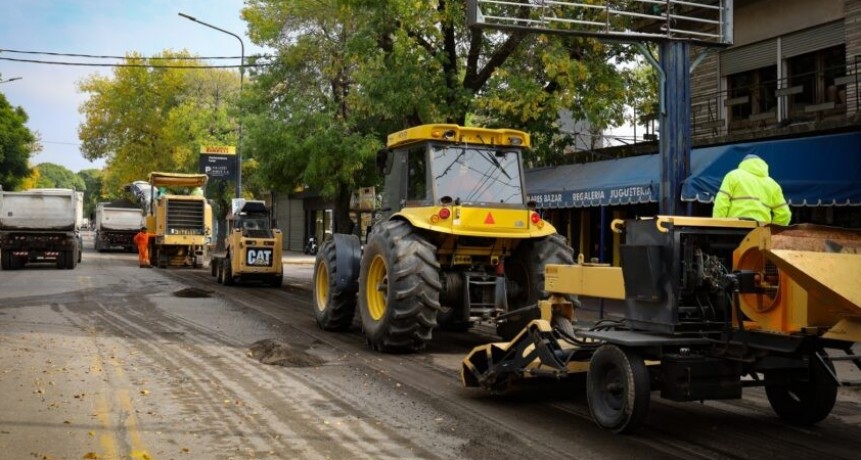 Comenz&oacute; la repavimentaci&oacute;n de la Avenida Yrigoyen