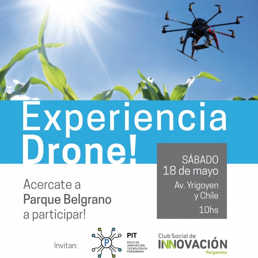 Vuelo de drones en Parque Belgrano