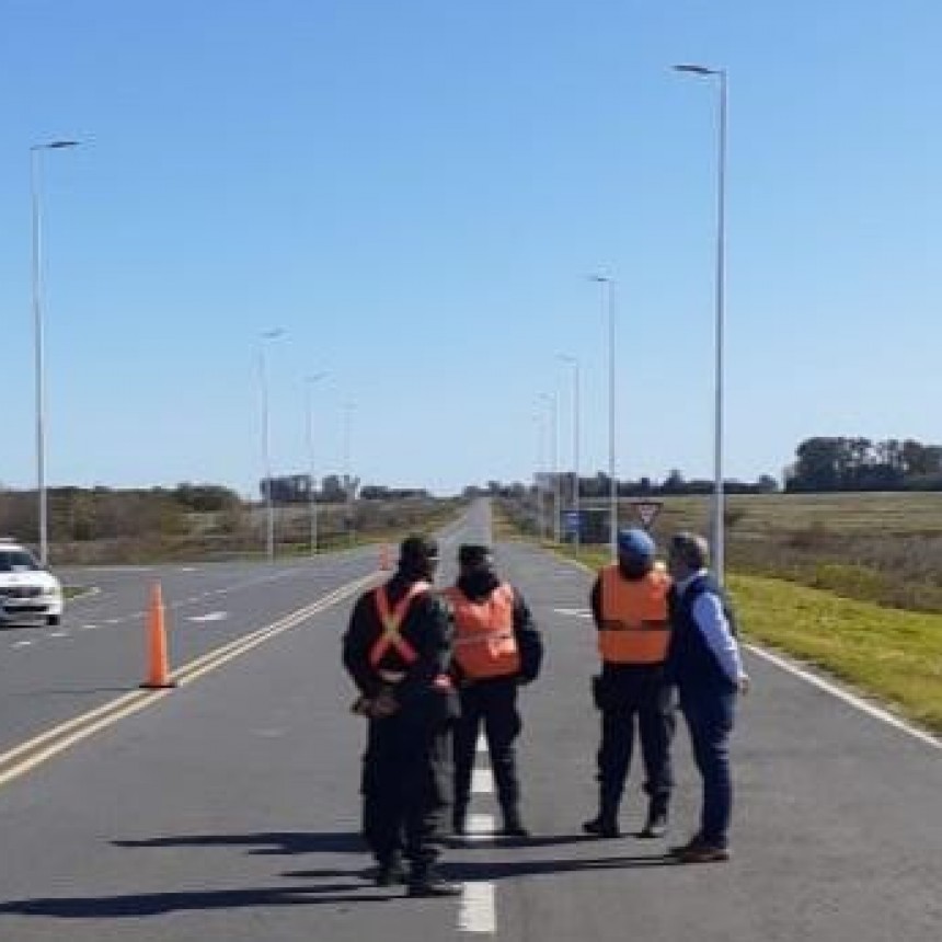 El Intendente supervisó los controles en los accesos a la ciudad