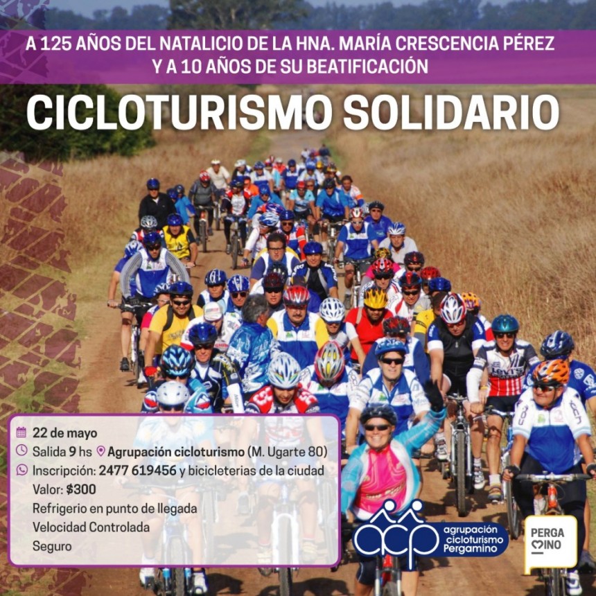 De Pergamino a El Socorro sobre dos ruedas