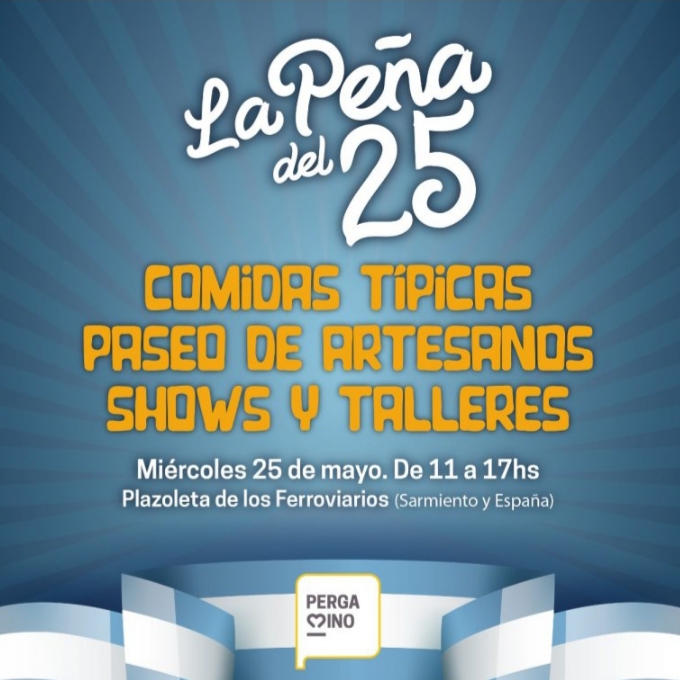 El 25 se festeja con una peña