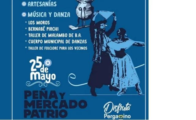 El 25 de mayo habrá un Mercado Patrio en el Parque Belgrano