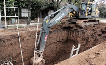 Importante avance en la obra del canal aliviador en Barrio José Hernández