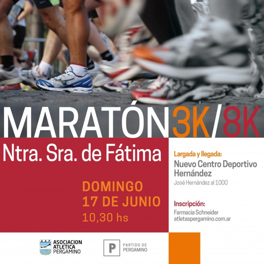 Inscriben para el maratón 8k “Nuestra Señora de Fátima”