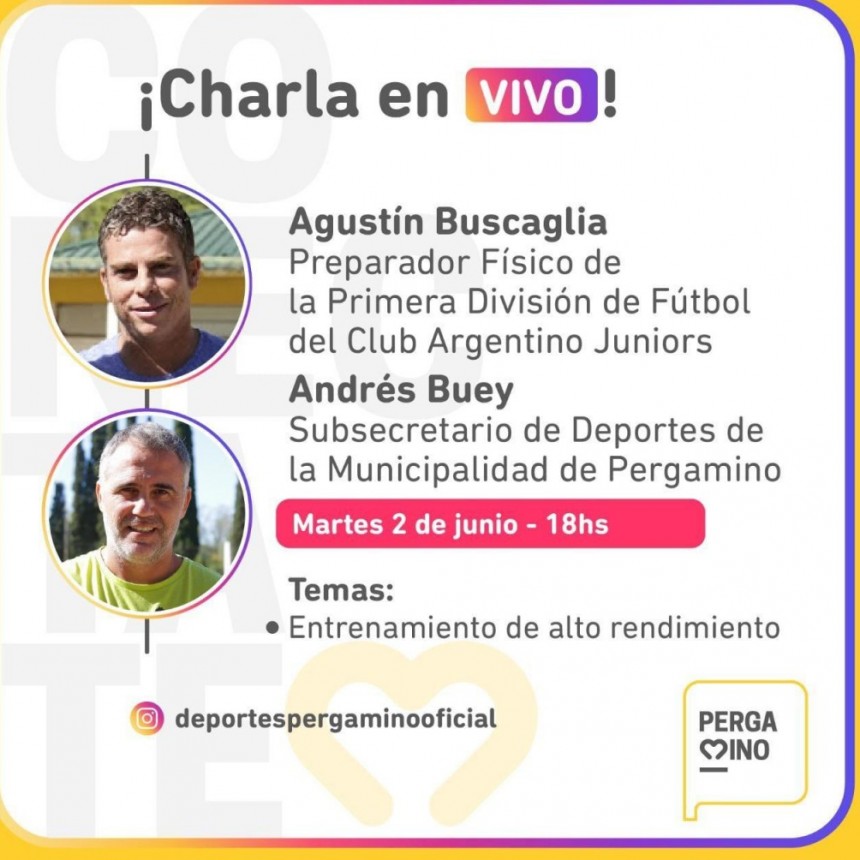 Deportes: Charla en vivo sobre Entrenamiento de Alto Rendimiento