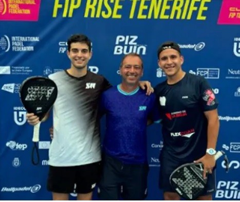 Juan Ignacio De Pascual campeón del FIP Rise Tenerife junto a Matías Del Moral