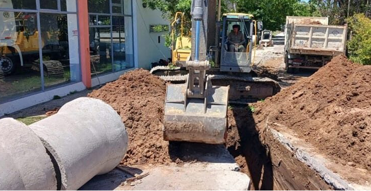 Obra de Desagües pluviales en Ramal Norte: Este lunes comienza la excavación sobre avenida Yrigoyen