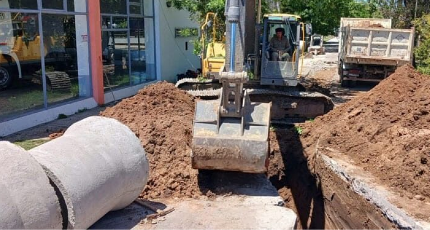 Obra de Desagües pluviales en Ramal Norte: Este lunes comienza la excavación sobre avenida Yrigoyen