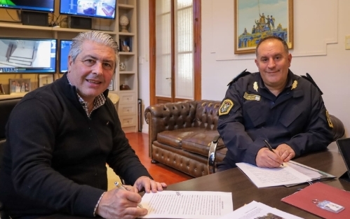 El intendente firmó un comodato que asegura el pronto inicio de la Escuela de Policía