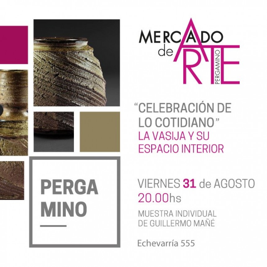 Muestra de cerámica en el mercado del arte