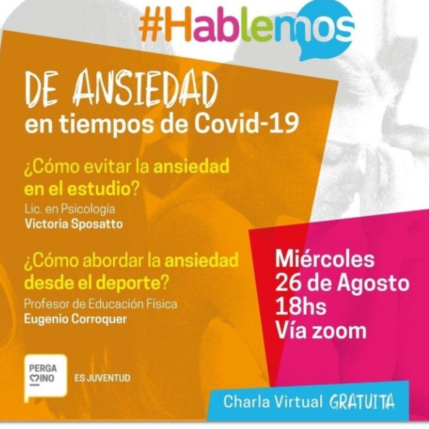 El Programa “Hablemos” de Juventud propone dialogar sobre la ansiedad