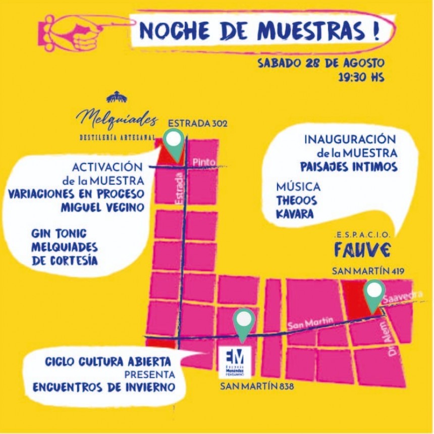 Este sábado: Noche de muestras