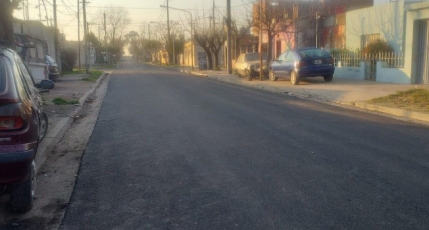 El Intendente recorrió la obra de pavimentación en el Barrio José Hernández