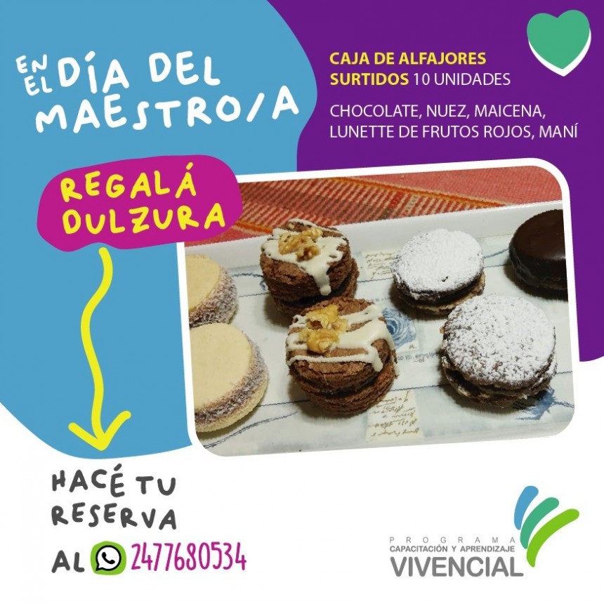 El Taller de Catering toma pedidos para regalar en el Día del Maestro