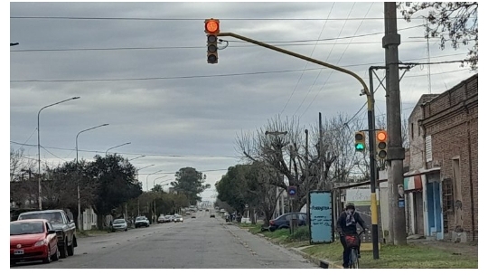 Se instalaron semáforos para ciclistas en la zona norte de la ciudad