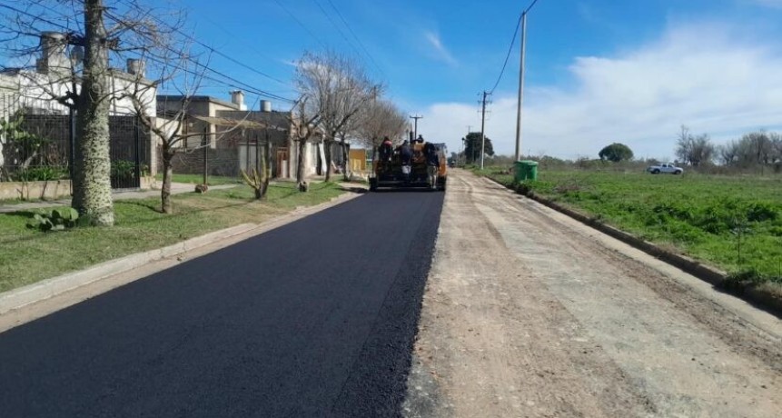 Nueva obra de pavimentaci&oacute;n en el Barrio Malvinas