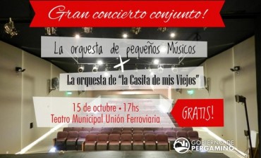 Gran concierto conjunto en el Teatro Municipal Unión Ferroviaria