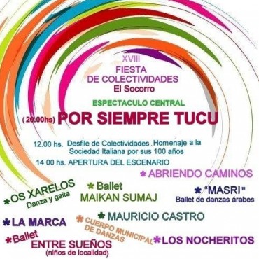 XVIII Fiesta de las Colectividades de El Socorro
