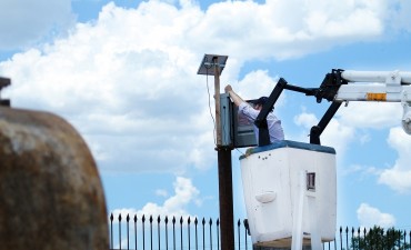 Colocaron un  equipo que mide la crecida y altura del Arroyo Pergamino